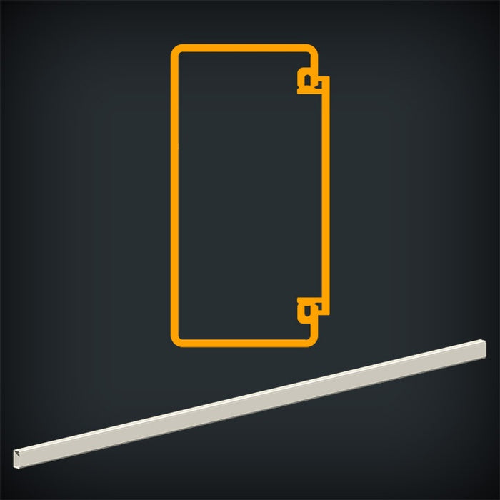 Skirting Trunking Single Channel 3.1m