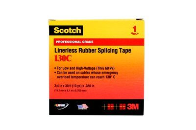 Tape 19mm Linerless Rubber Scotch 130C (9.1m)