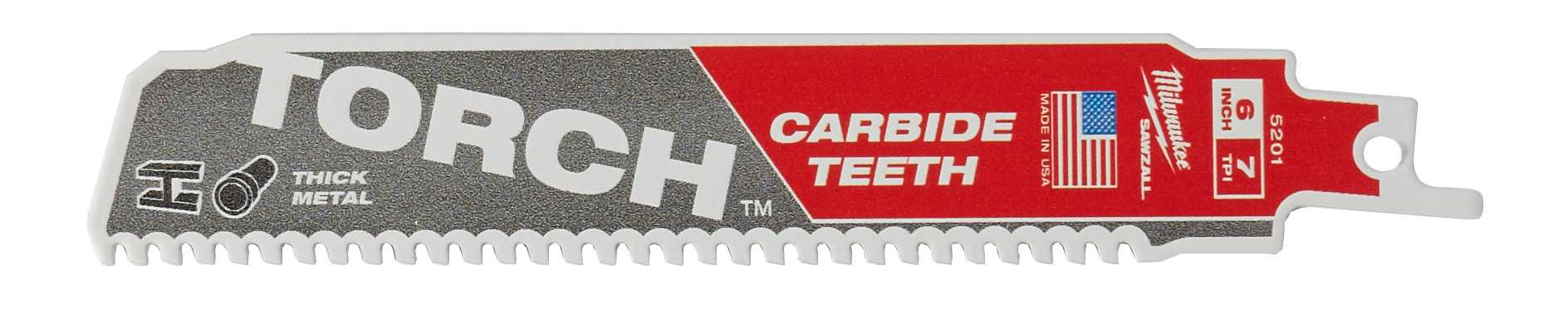 Sawzall Carbide Blade The Torch 7tpi 150mm