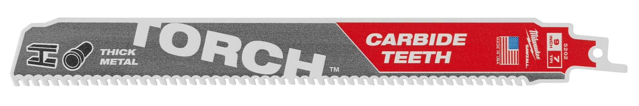 Sawzall Carbide Blade The Torch 7tpi 230mm