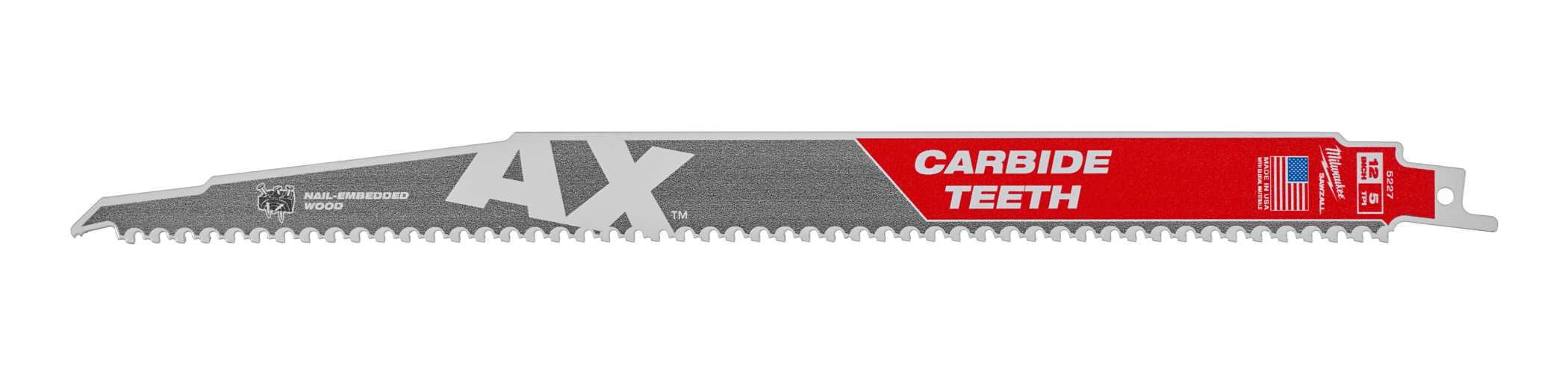 Sawzall Carbide Blade The Ax 5tpi 300mm