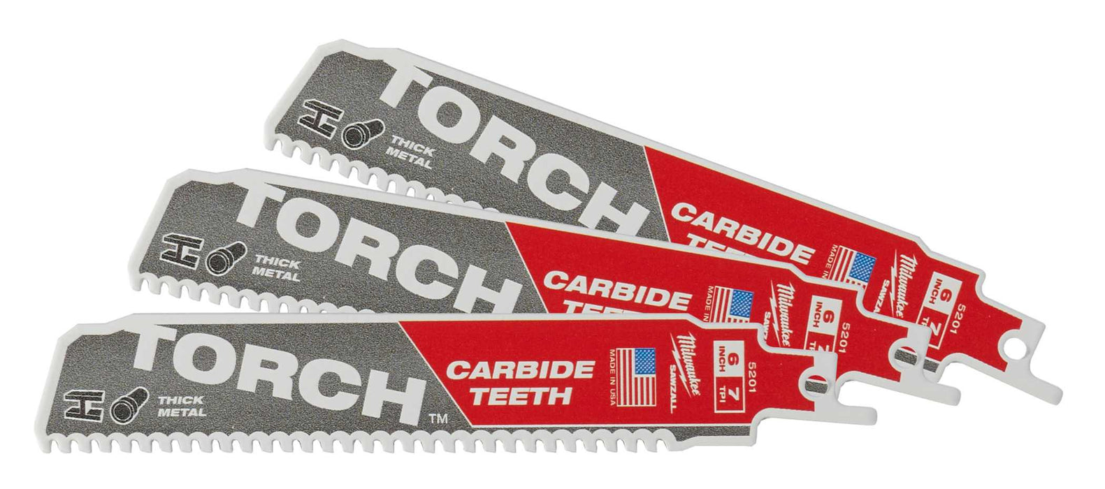 Sawzall Carbide Blade The Torch 7tpi 150mm (Pkt3)
