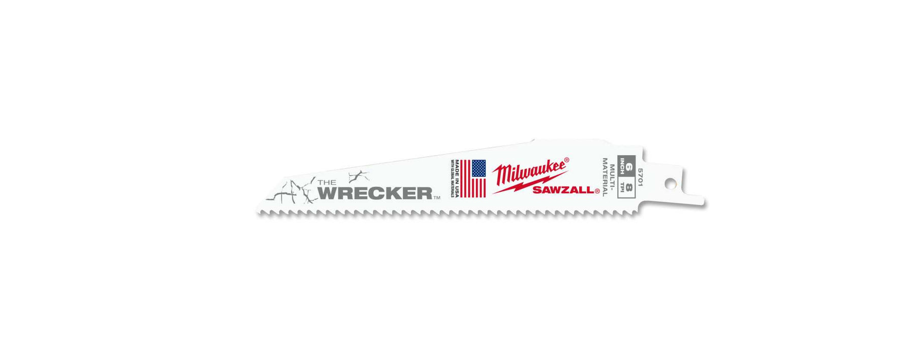Recip Saw Blade 150mm The Wrecker G/P 8tpi (Pkt5)