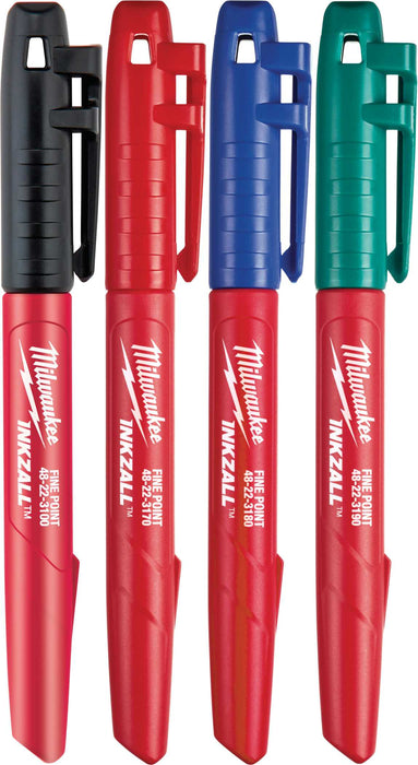 Inkzall Marker Pen Fine Tip Red