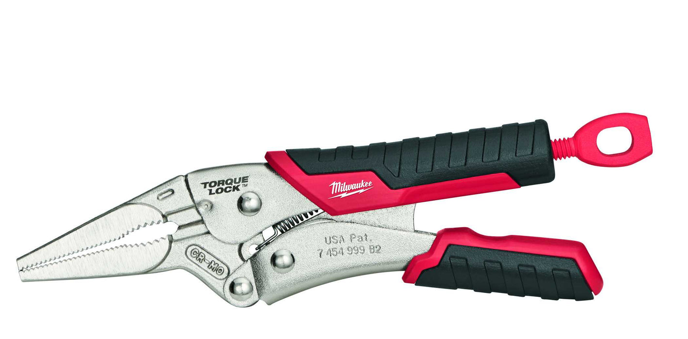 Locking Pliers 6in Long Nose Durable Grip