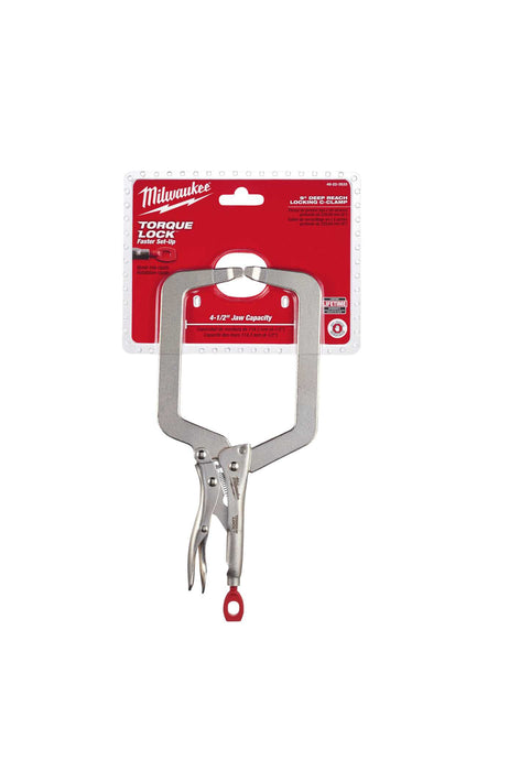 Locking Pliers 9in Deep Reach Torque Lock