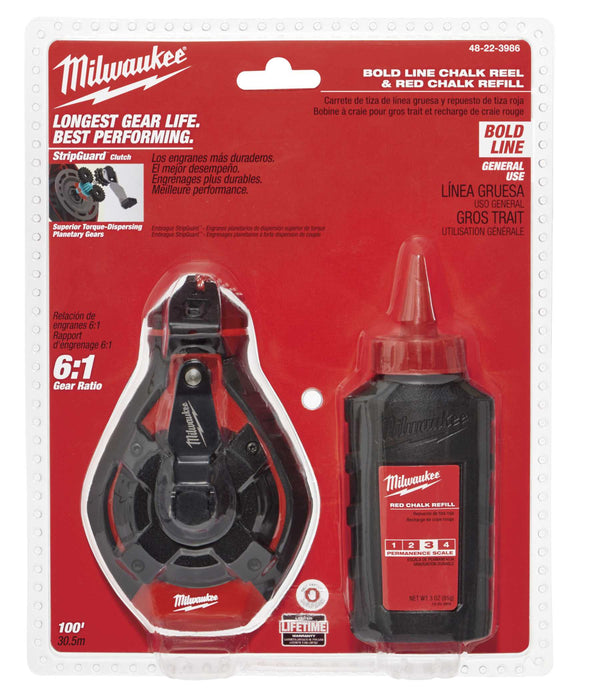 Chalk Reel Bold Red Chalk Kit