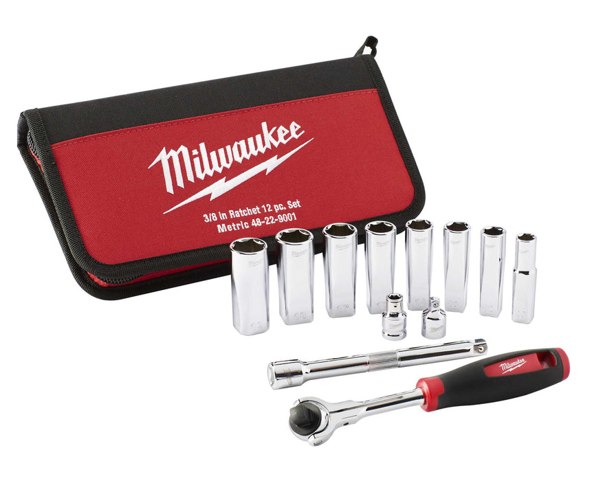 Socket Set 3/8in Drive Metric 12Pc
