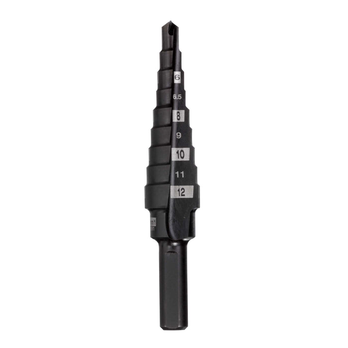 Step Drill Bit 9 Step 4mm-12mm Metric