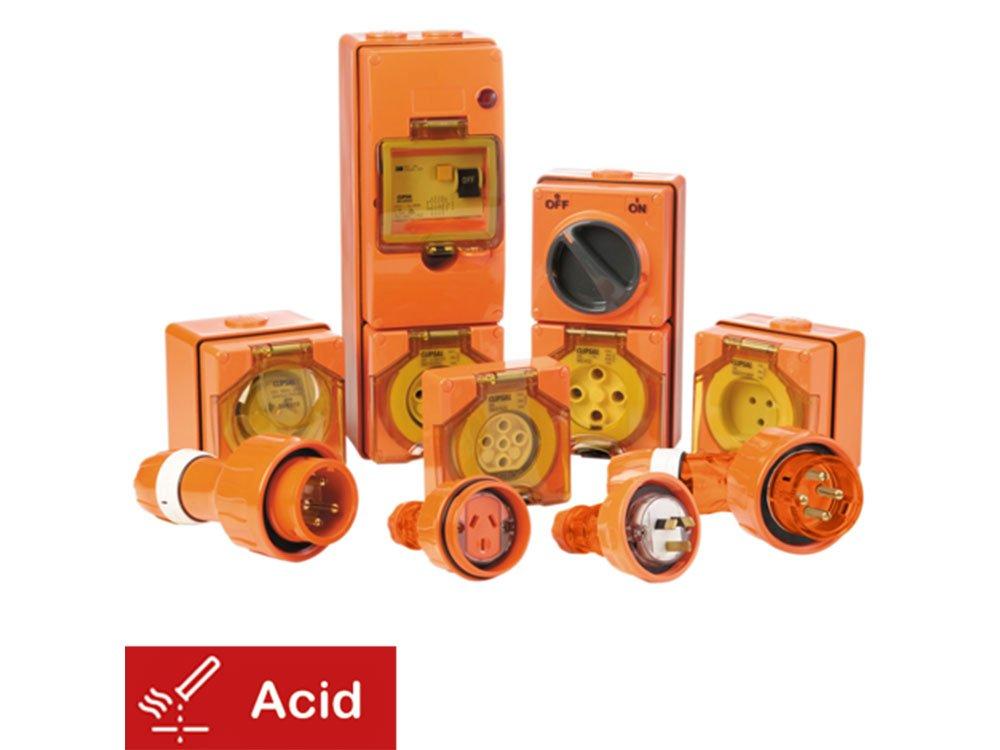 56 Series Chemical Resistant Orange and White