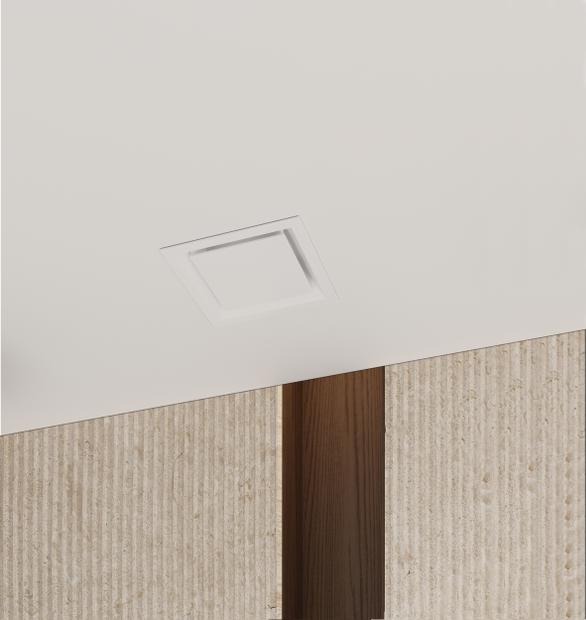 Expella Slimline Bathroom Ceiling Diffuser Square