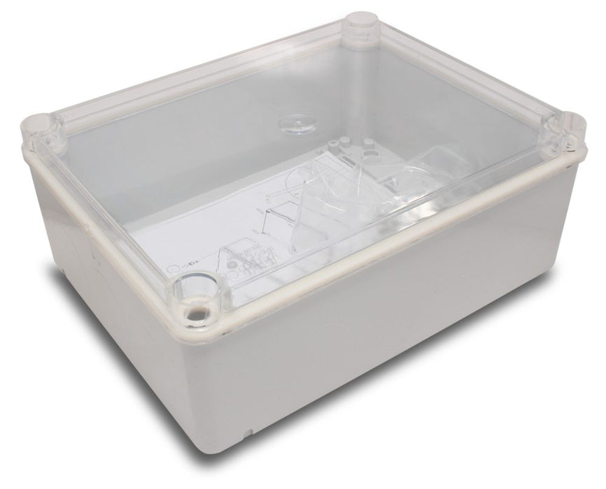 Enclosure 160 x 135 x 77mm IP55 Low Transparent Lid
