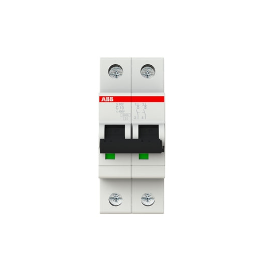 S202 MCB 2Pole 6A 6kA C-Curve