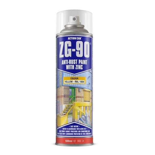 ZG90 Anti Rust Yellow Paint with Zinc 500ml