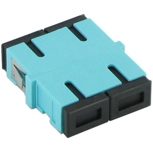 Fibre Adaptor SC MM Duplex R/Flange Aqua