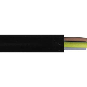 Cable .75mm 4c Rubber Flex 300/500V Black