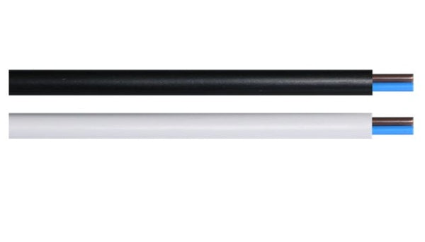 Cable 1mm 2c Flex PVC/PVC 90Deg 250/440V Black