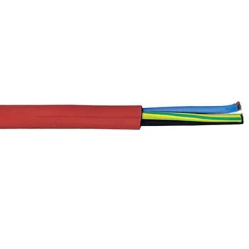 Cable 2.5mm 1c Silicone Flex 180Deg Red