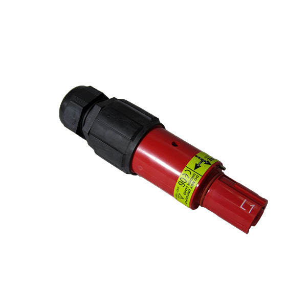 Cable MT Line Drain Connector 500A Male IP67 Red