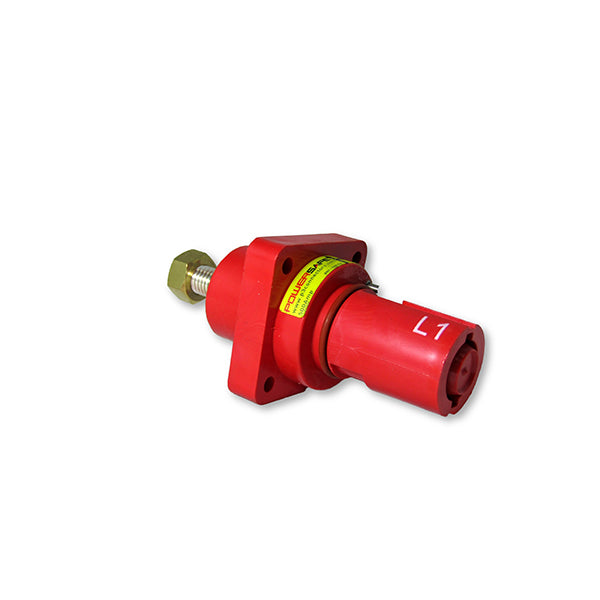 Panel MT Panel Drain Connector 500A Male IP67 Red