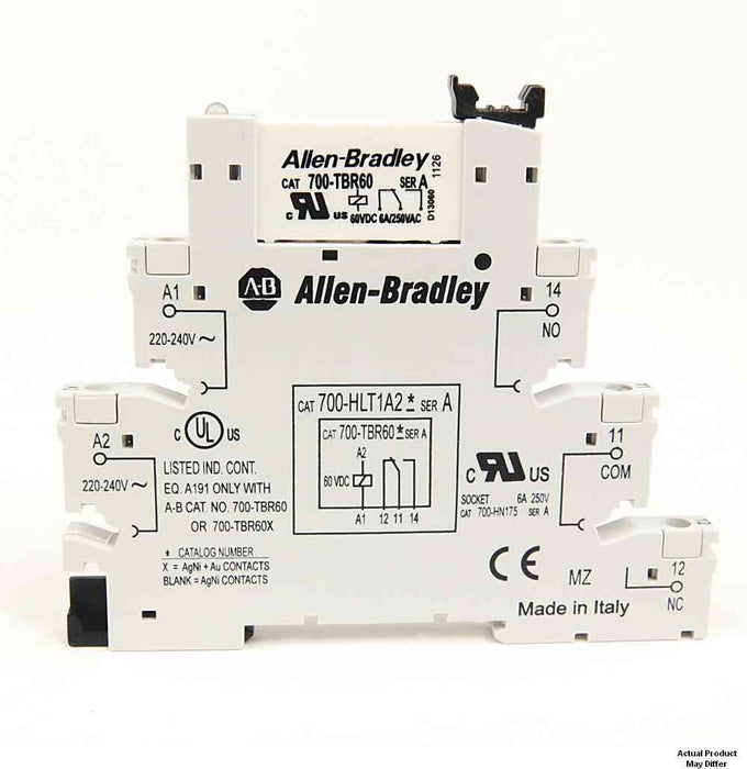 Terminal Block Relay 2P C/O 10A 110V AC/DC