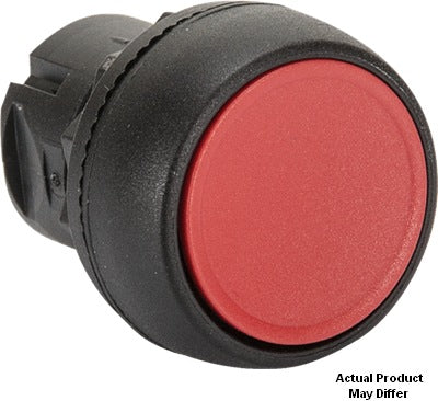 800F Pbutton Plastic Flush Red Momentary HD Non-Illum 1N/C