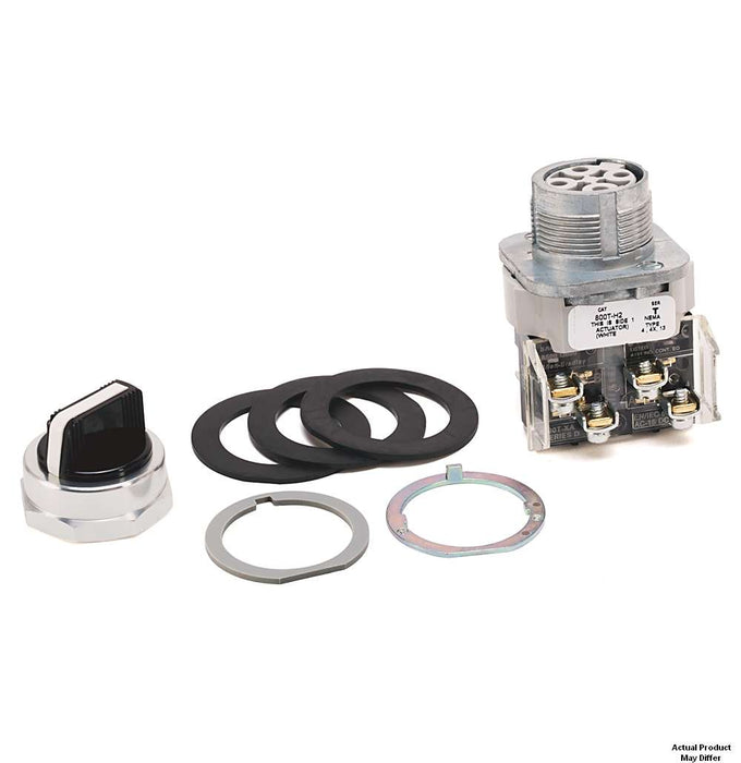 Select Switch 30mm 2Pos 1N/O 1N/C