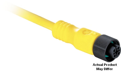 Cord Set DC Micro QD 8Pin Female S/Steel PVC Yellow 5m