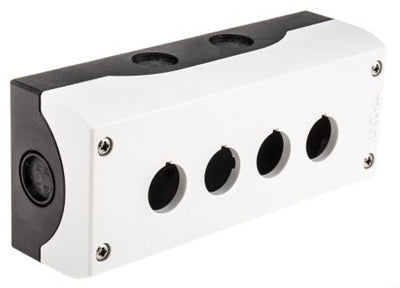800F Enclosure 4hole Grey Plastic Knockout Metric