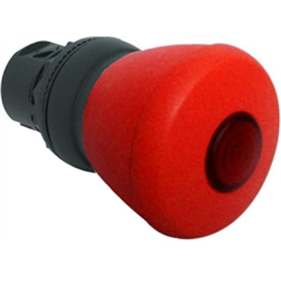 800F Pbutton Illum Mushroom Plastic Red TTR 40mm