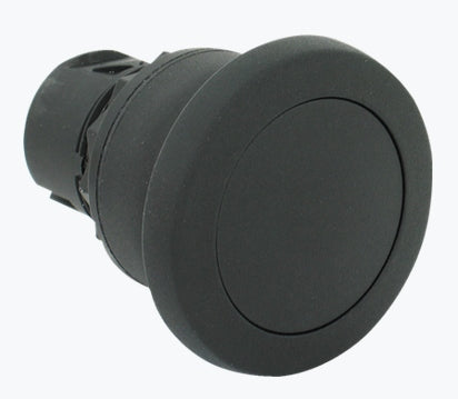 800F Pbutton Mushroom Momentary Plastic Black 40mm