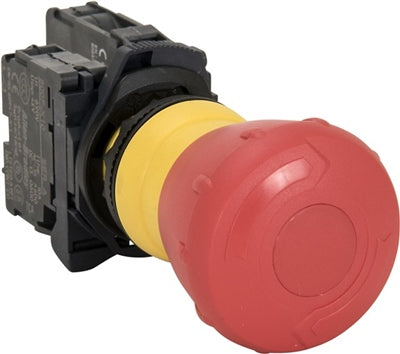 800F Pbutton Mushroom TTR 40mm Plastic Red