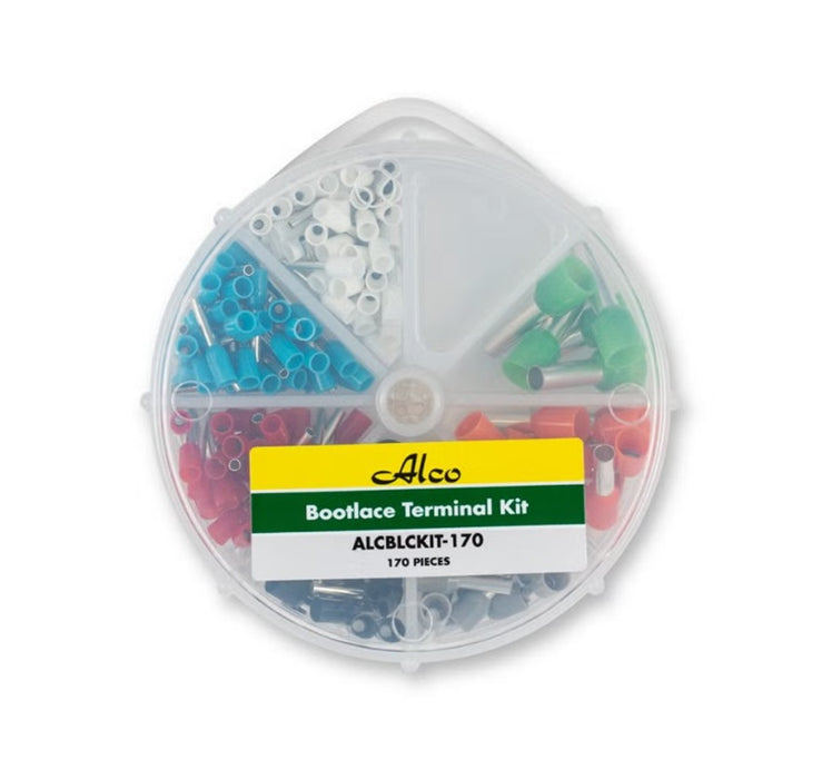 Bootlace Insulated Terminals Kit 170pc No Tool