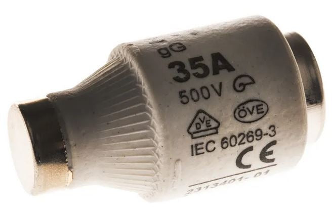 Bottle Fuse 35A Diazed E33 DII 22 x 50