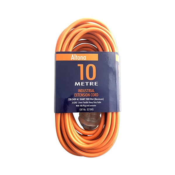 Extension Lead 10m Heavy Duty Orange