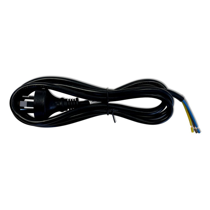 Power Lead PVC 10A 3c 3m Black