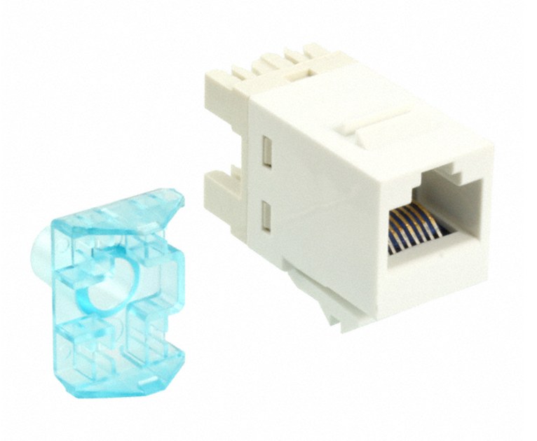 Jack Cat5e UTP RJ45 SL T568A or T568B White