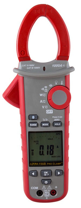 Clampmeter AC/DC 1000A Trms & Temperature