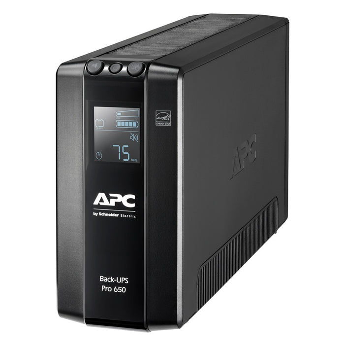 APC Back-UPS Pro 650VA/390W Tower 230V 6x IEC C13 AVR LCD