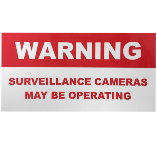 CCTV Survellance Warning Sticker