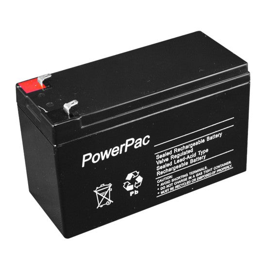 Powerpac Sealed Lead Acid Battery 12V 9Ah 6mm Blade Terminal