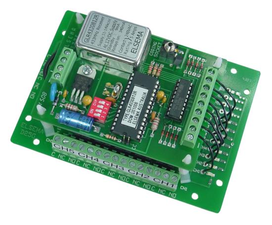 Receiver 8-Channel 433MHz Gigalink with Relay Outputs