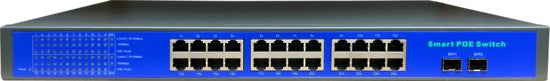 PoE Switch 24x Port 100/100Mbs Active 24+2 Full Gigabit