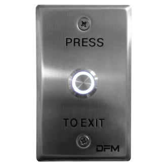 Exit Button Illuminated Stainless Steel Flush IP65