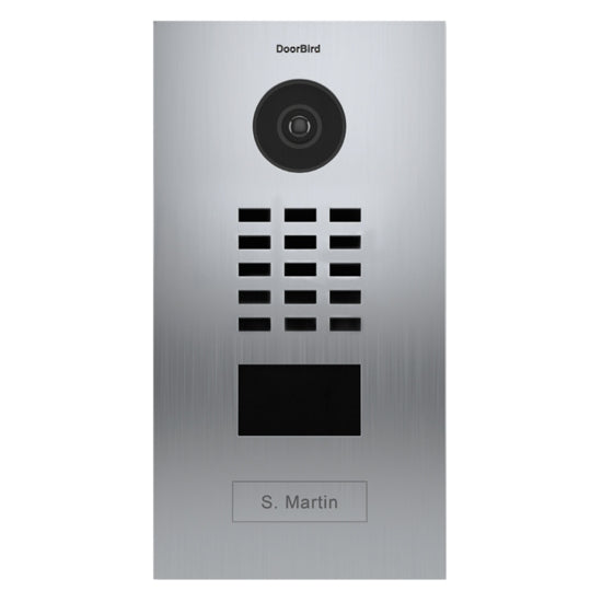 IP Video Door Station Call Button Flush Mount S/S Brushed