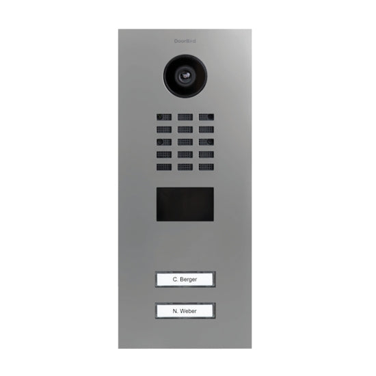 IP Video Door Station 2x Call Button S/S Brushed