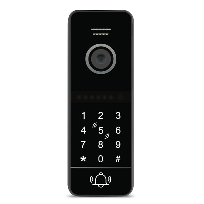 Outdoor Gate Station & Keypad 2MP 1080p WiFi Surface Mnt Blk