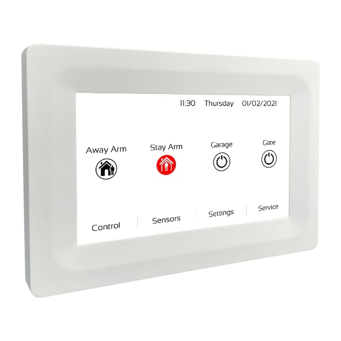 Keypad 5in Touch White & Proximity Reader 2x Prox Tags