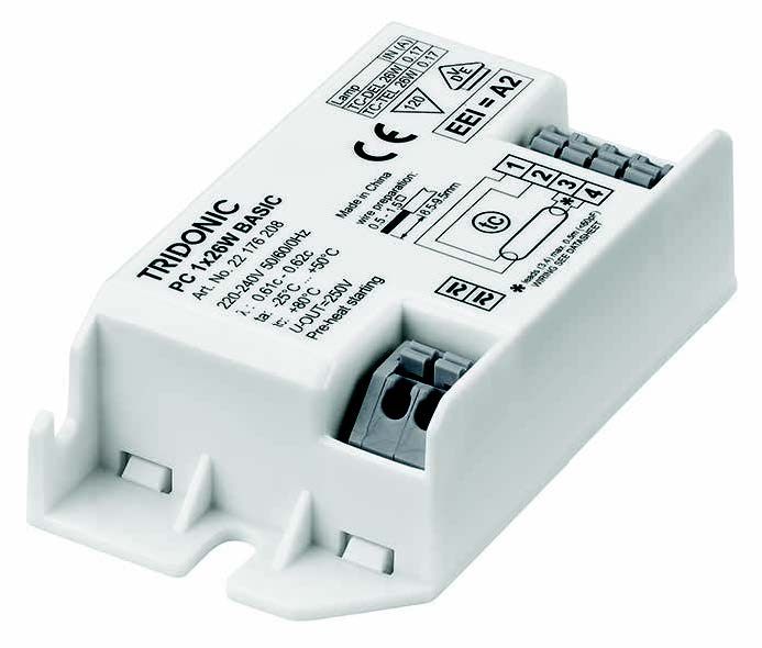 Tridonic Electronic Ballast PC1x5-16W Basic SL Non Dimming