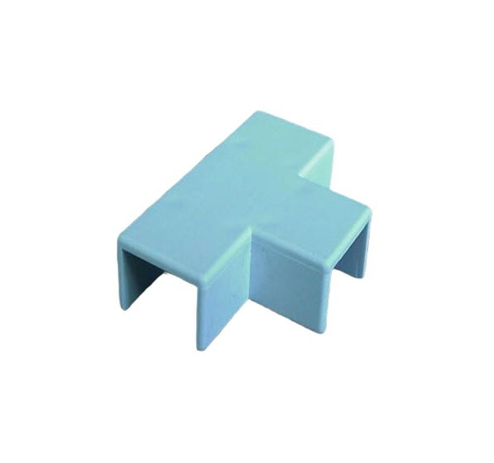 AussieDuct Mini Trunking Flat Tee 16 x 10mm White
